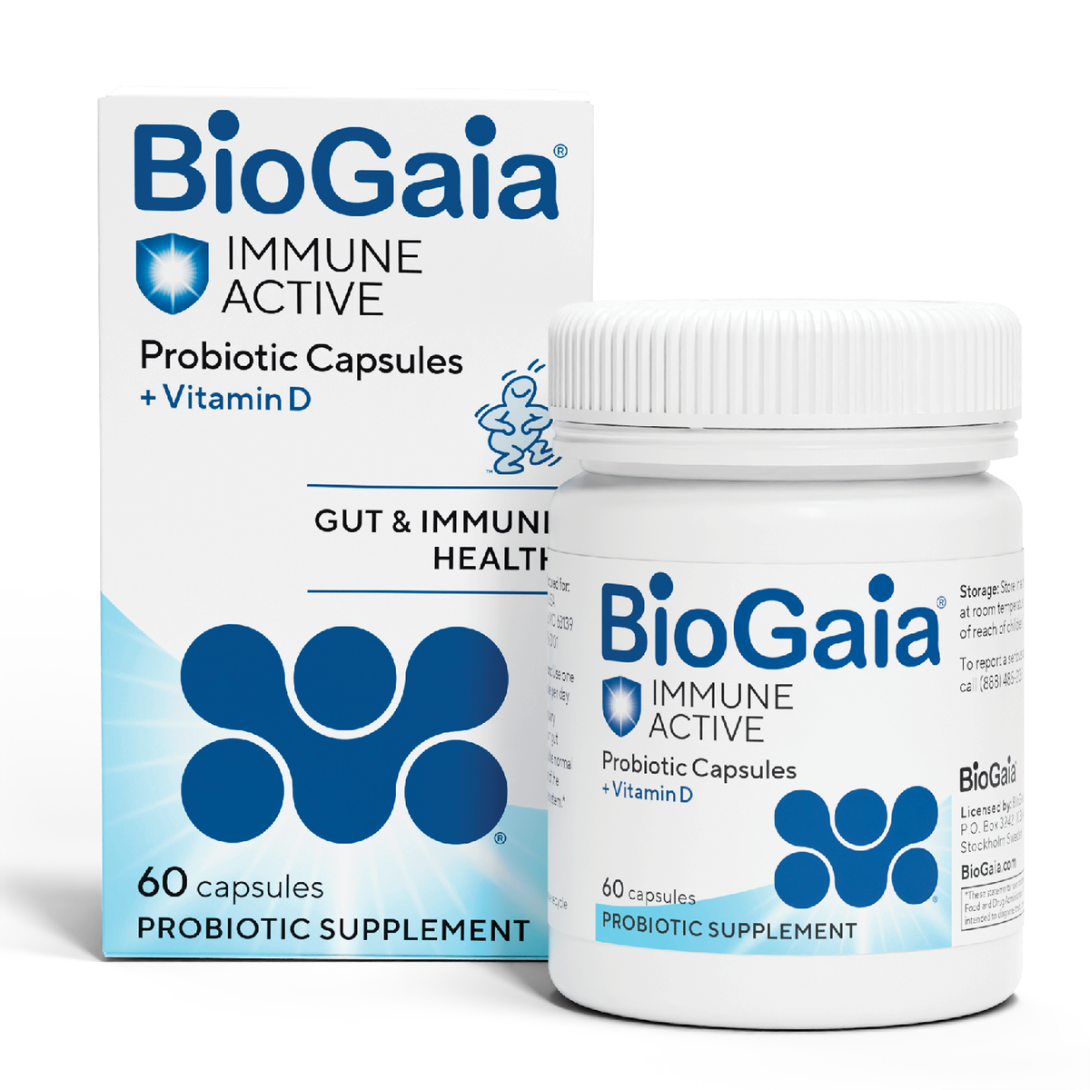 バイオガイヤ BioGaia Immune Active | Adult Probiotic for Gut and Immune Health