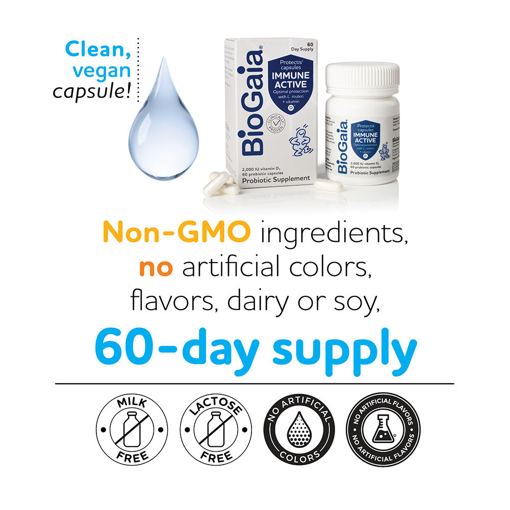 BioGaia Immune Active - Probiotic Capsules