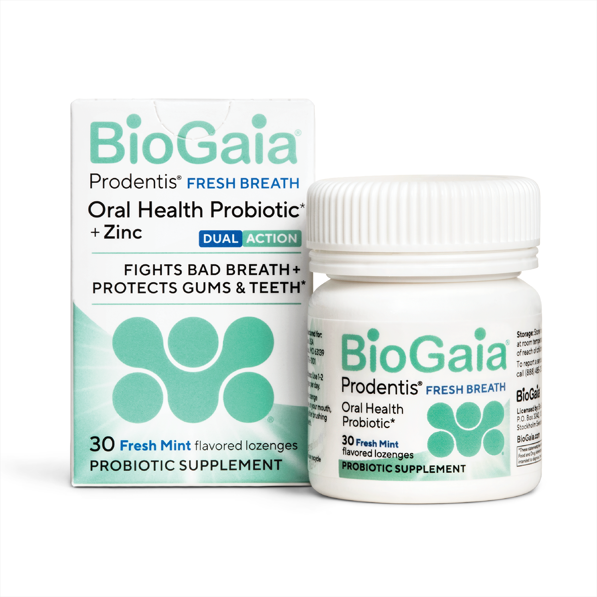 BioGaia Prodentis® Fresh Breath - Probiotic Lozenges w/ Zinc