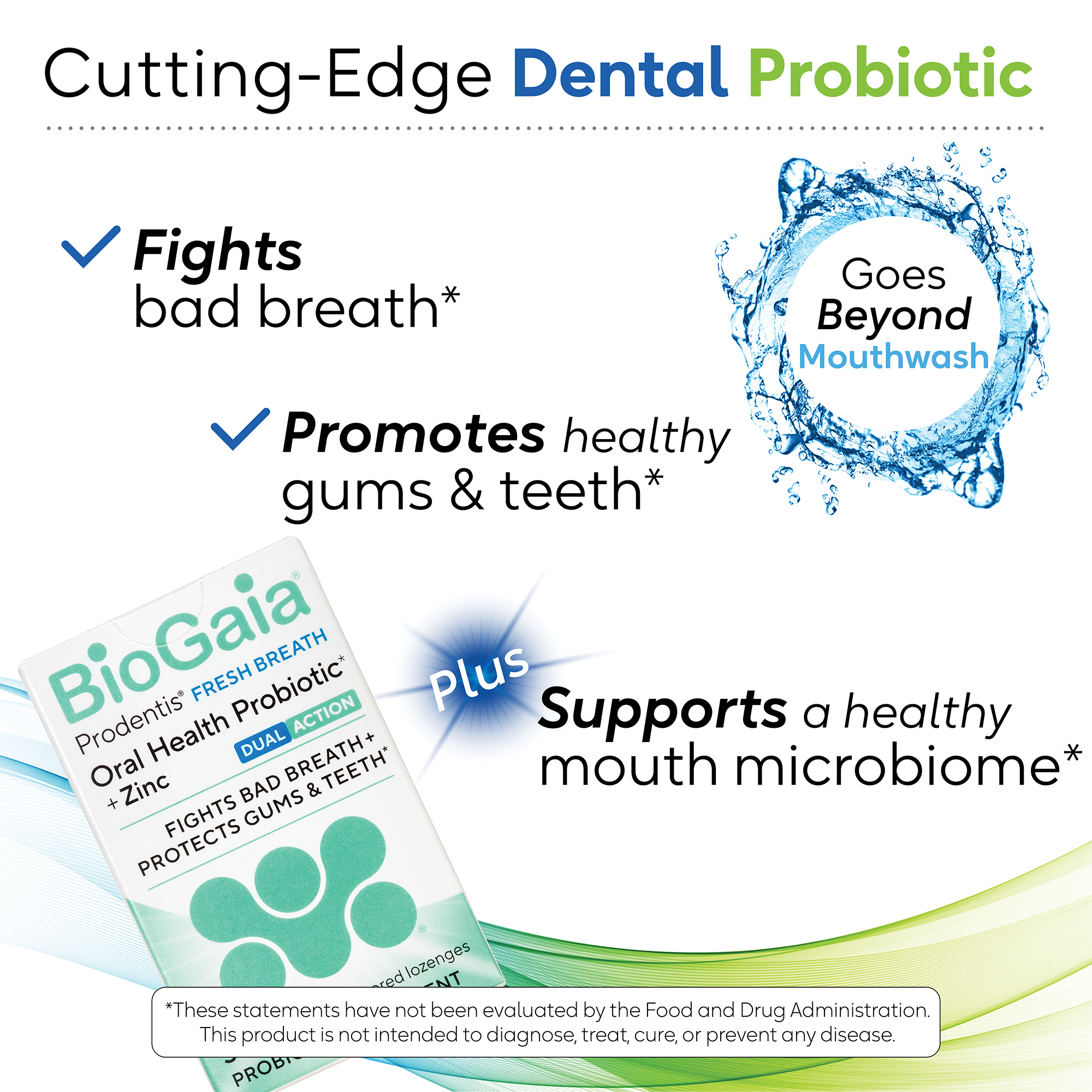 BioGaia Prodentis® Fresh Breath - Probiotic Lozenges w/ Zinc