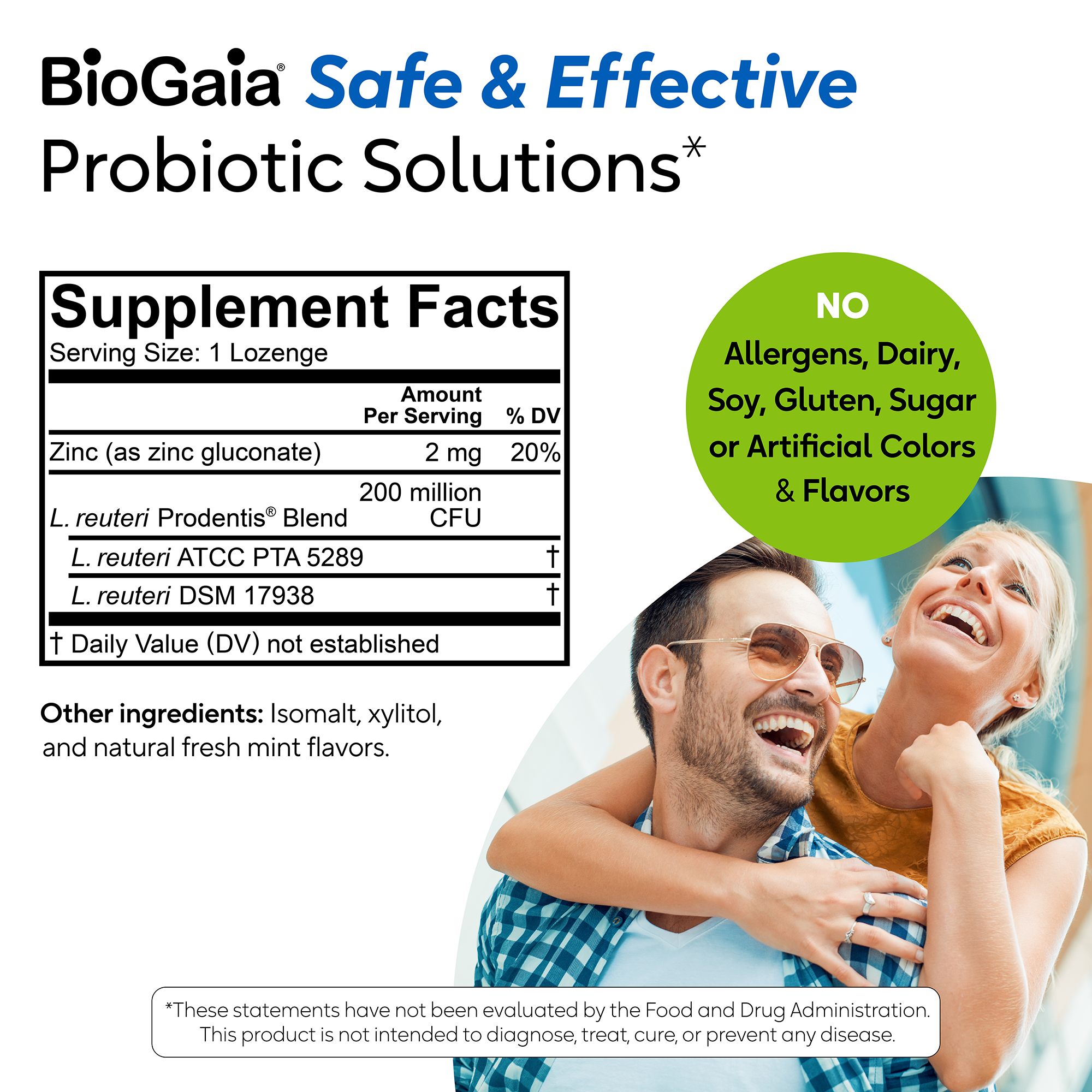 BioGaia Prodentis® Fresh Breath - Probiotic Lozenges w/ Zinc