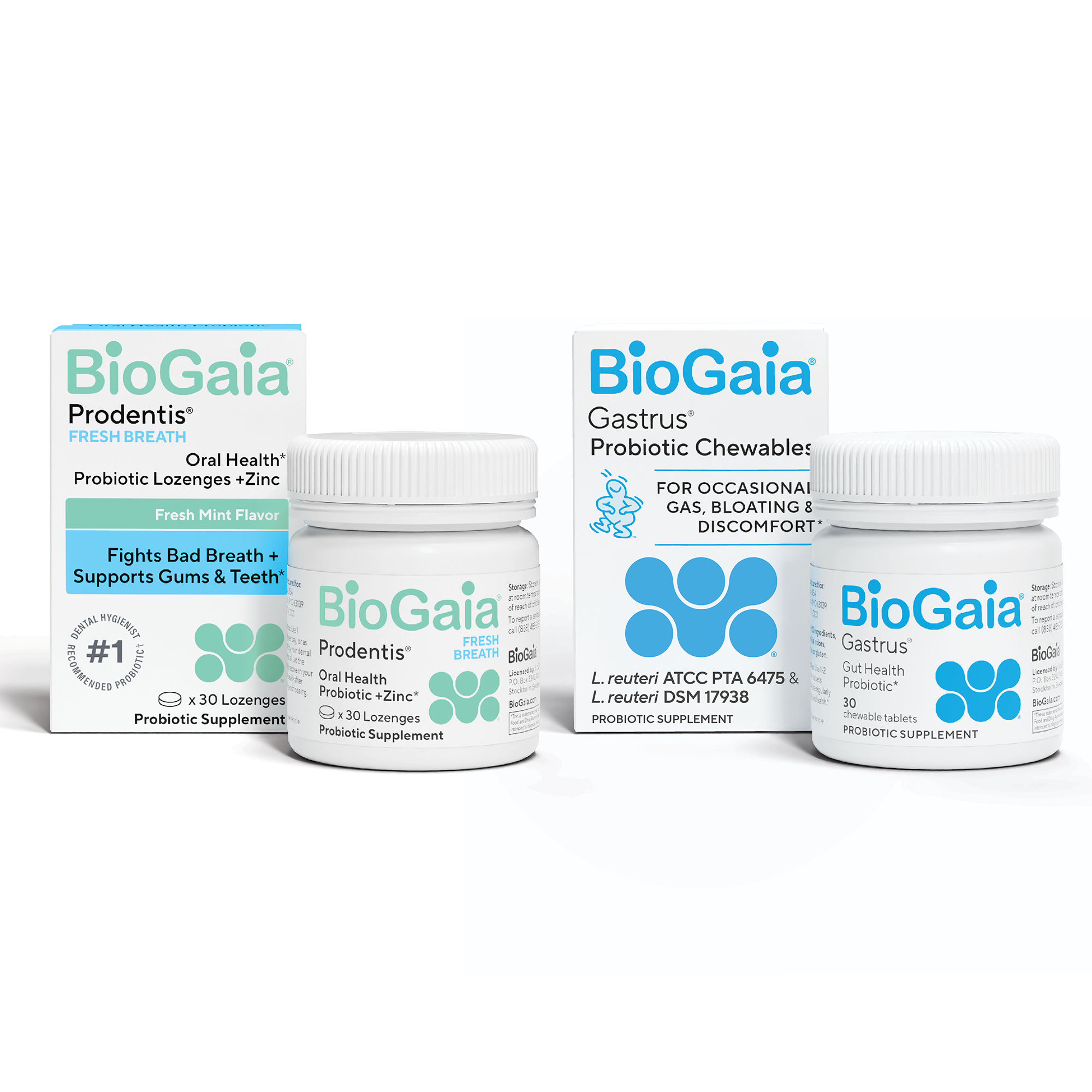 BioGaia Oral &amp; Gut Health Probiotic Bundle