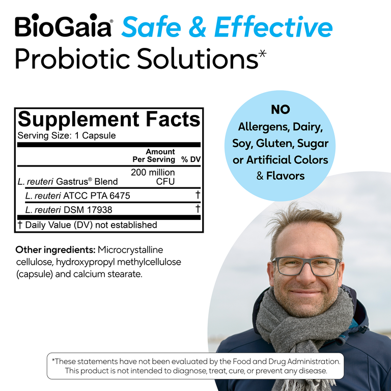 BioGaia Gastrus | Adult Probiotic for Constipation, Diarrhea, Gas, Bloating