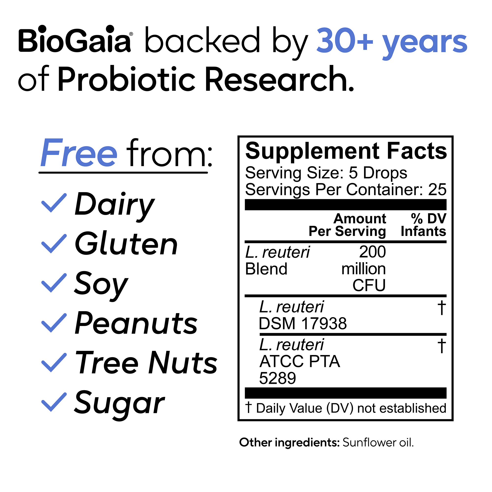 BioGaia Nurture &amp; Grow - Gotas Probióticas