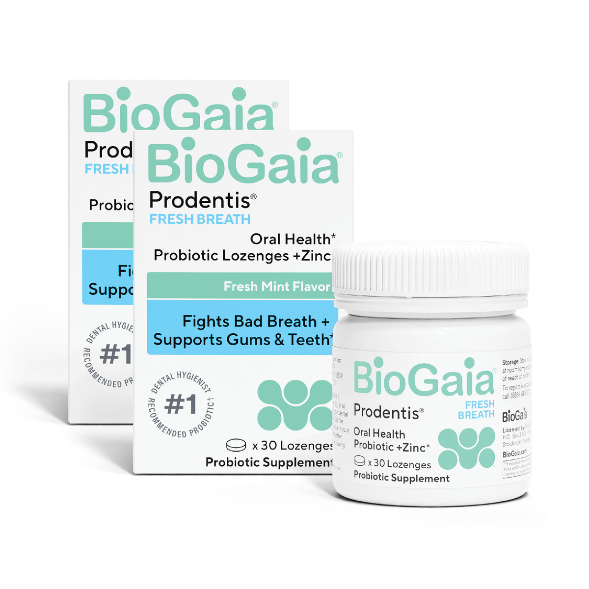 BioGaia Prodentis® Fresh Breath - Probiotic Lozenges w/ Zinc